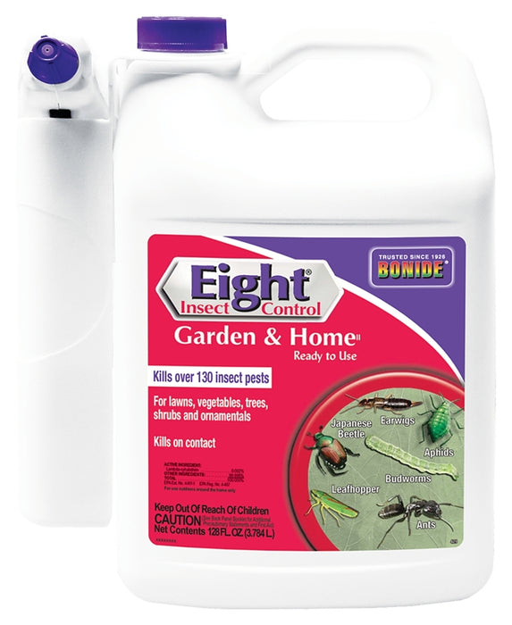 Bonide Eight 429 Insect Control, Liquid, Spray Application, 1 gal