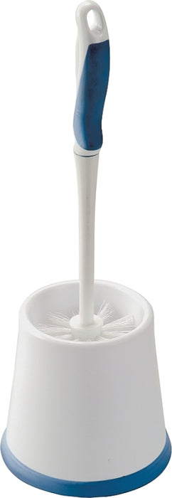 Simple Spaces YB34883L Toilet Bowl Brush with Caddy, 1 in L Trim, PP/PVC Bristle, 15 in L Brush, Plastic Holder