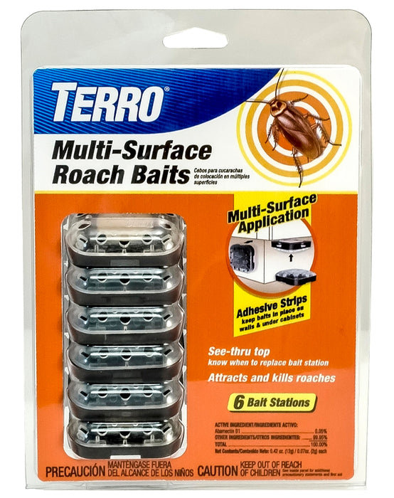 Terro T500 Multi-Surface Roach Bait, Solid, Cookie Dough