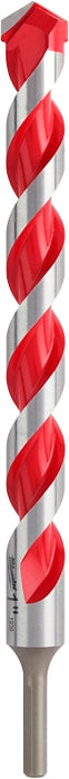 Milwaukee 48-20-9054 Drill Bit, 1 in Dia, 12 in OAL, Wide Flute, 3/8 in Dia Shank, 3-Flat Shank