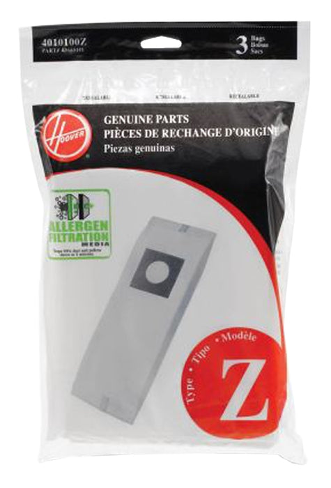 Hoover 4010100Z Type-Z Allergen Vacuum Bag, Paper