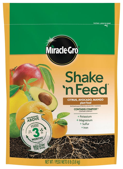 Miracle-Gro 3002810 Plant Food, 8 lb Bag, Granular, 8-2-10 N-P-K Ratio