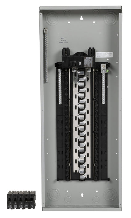 Siemens SN SN4040B1200P1 Assembled Load Center, 200 A, 40 -Space, 40 -Circuit, Main Breaker, Plug-On Neutral, Gray