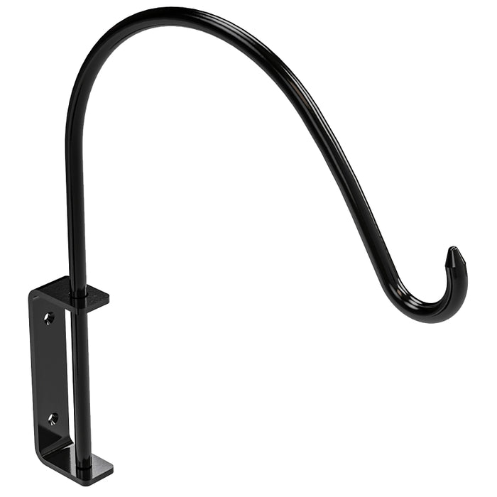 National Hardware N275-502 Curved Plant Hanging Bracket, 11-15/16 in L, 12-13/16 in H, Steel, Black