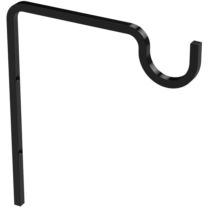 National Hardware N275-507 Long Utility Hook, 7-15/16 in L, 9 in H, Steel, Black, Screw, Wall Mounting