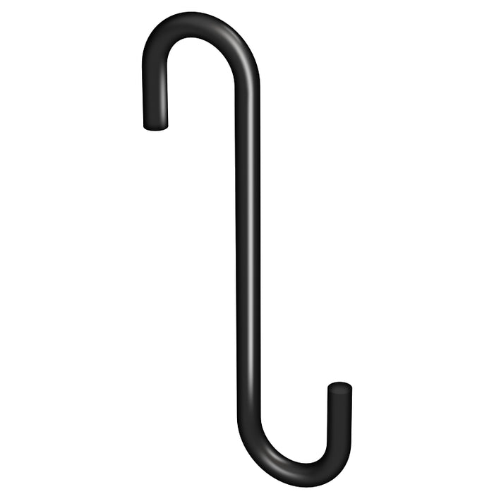 National Hardware Modern Series N275-514 Small S-Hook, 4-3/4 in H, Steel, Black