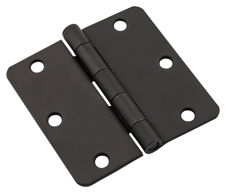 National Hardware V512RC Series N830-431 Door Hinge, Steel, Removable Pin, Mortise Mounting, 50 lb, 1/EA