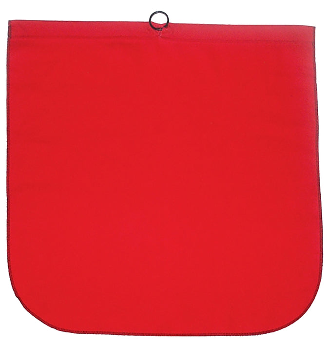 Ancra 49893-11 Safety Flag with Steel Wire Rod and Loop, 18 in L, 18 in W, Red, Cotton