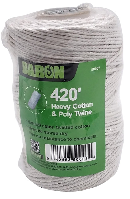 Baron 50003 Twine, 420 ft L, Cotton