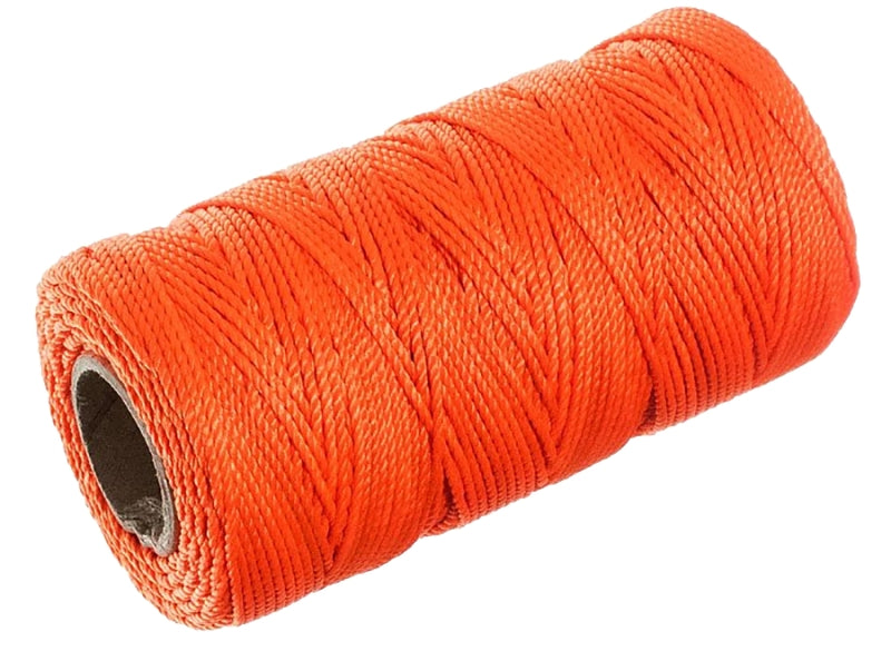 Baron 10364 Twine, #18 Dia, 260 ft L, 13 lb Working Load, Nylon/Poly, Orange