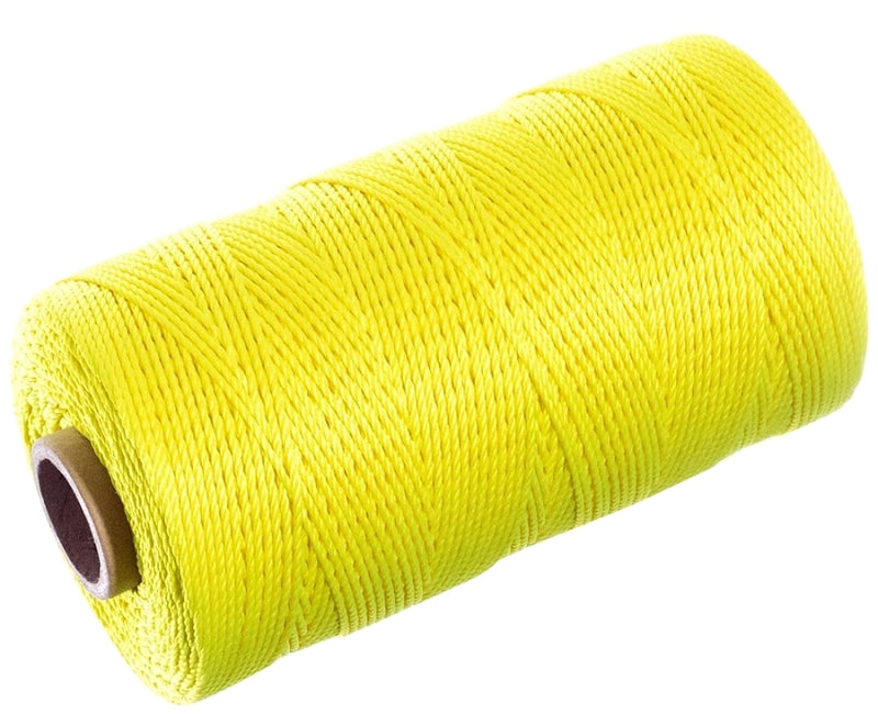 Baron 49411 Twine, #18 Dia, 260 ft L, 13 lb Working Load, Nylon/Poly, Yellow