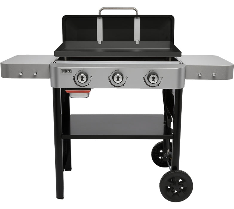 Weber 43310201 Gas Grill, 36,000 Btu, LPG, 3-Burner, Carbon Steel/Stainless Steel Body, Black