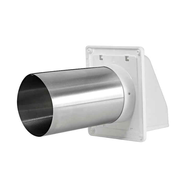 Lambro 606WTP Air Intake Louver Vent, 6 in Dia, Plastic, White