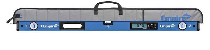 Empire True Blue Series EM105.48 Digital Box Level, 48 in L, 3-Vial, Magnetic, Aluminum, Blue