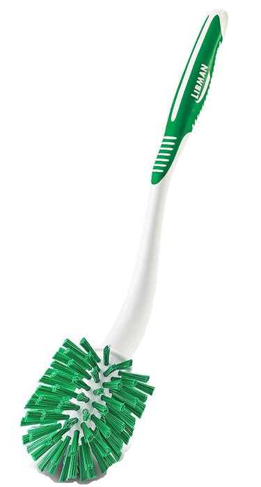 Libman 1020 Toilet Bowl Brush, 1 in L Trim, PET Bristle, 19-1/4 in OAL