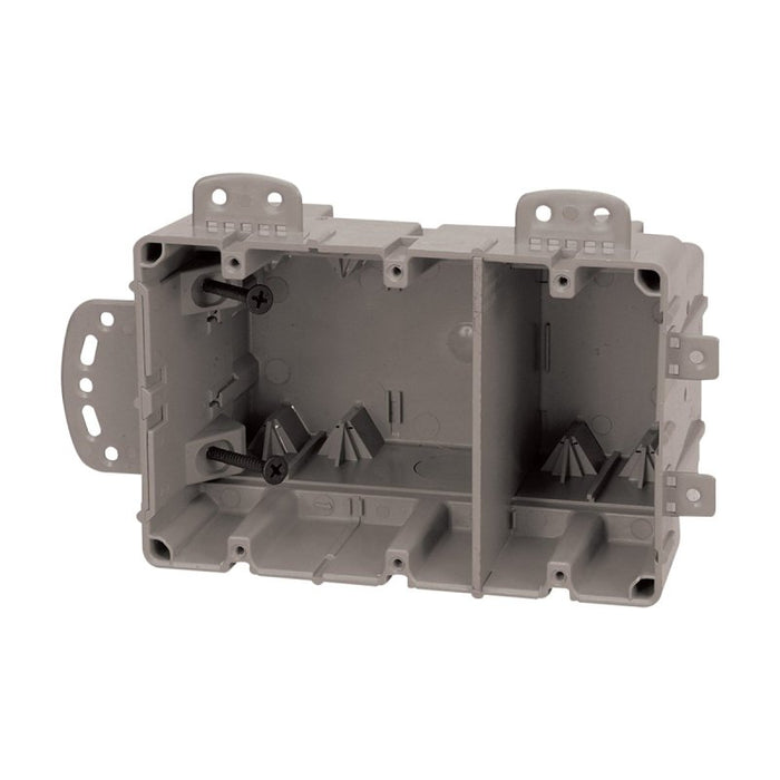 Romex MSBMMT3G Multi-Mount Box, 3-Gang, 1/2 in Knockout, Polycarbonate