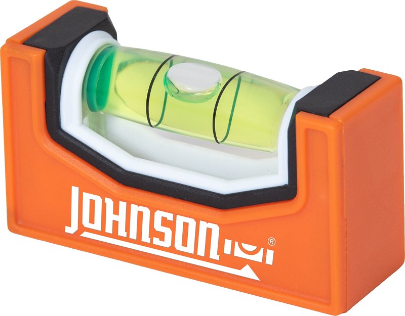 Johnson 1721P Pocket Level, 1-Vial, Magnetic, Plastic, Orange