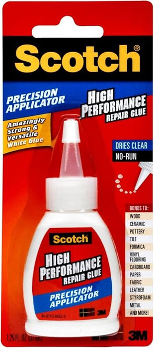 Scotch 70005179992 Repair Glue, Liquid, Sweet, White, 1.25 fl-oz