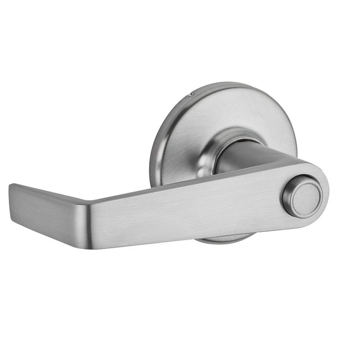 Kwikset 756KNL 26D S Entry Lever, Pushbutton Lock, Satin Chrome, Zinc, Residential, Re-Key Technology: SmartKey