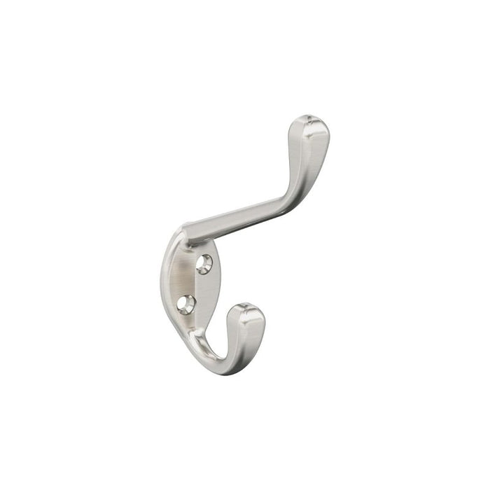 Amerock H55451G10 Decorative Hook, Zinc, Satin Nickel, 15 lb, 3-9/16 in Projection