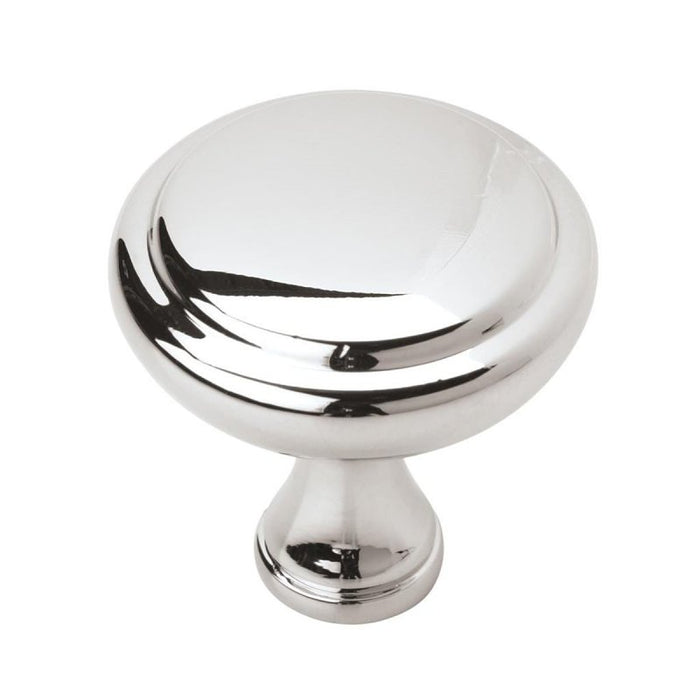 Amerock Arden Series BP3734026 Cabinet Knob, 1-1/4 in Projection, Zinc, Polished Chrome