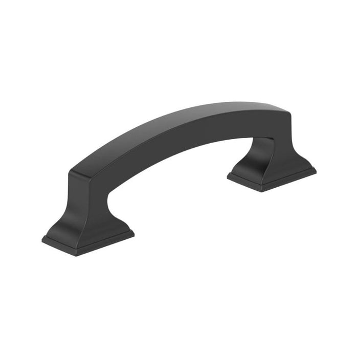 Amerock Incisive Series BP37120MB Cabinet Pull, 3-15/16 in L Handle, 3/8 in H Handle, 1-3/16 in Projection, Zinc