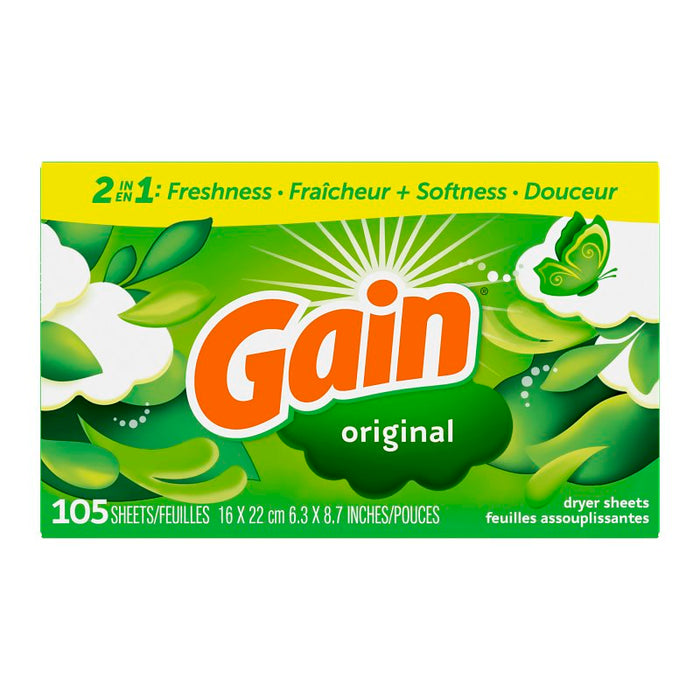 Gain 97835 Softener Sheet, Original, Fabric