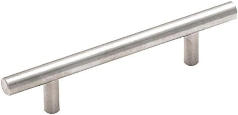 Amerock Bar Pulls Series BP19011CSG9 Cabinet Pull, 6-1/8 in L Handle, 1/2 in H Handle, 1-3/8 in Projection, Carbon Steel