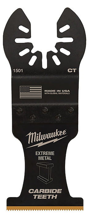 Milwaukee 49-25-1502 Blade, 1-3/8 in, 2 in D Cutting, Carbide/HCS/Titanium, 2/PK