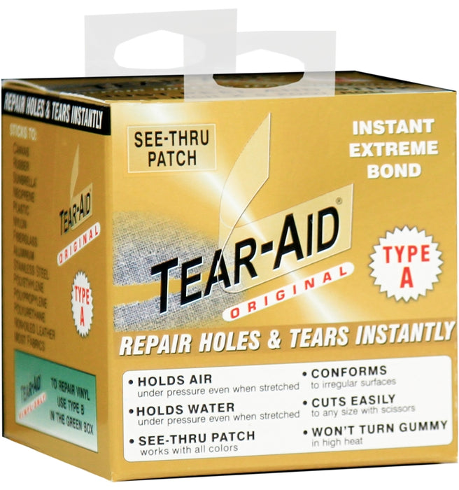 Tear-Aid D-ROLL-A-20 Fabric Repair Kit, A, Clear