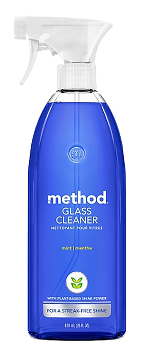 method 3 Glass and Surface Cleaner, 28 oz Bottle, Liquid, Mint