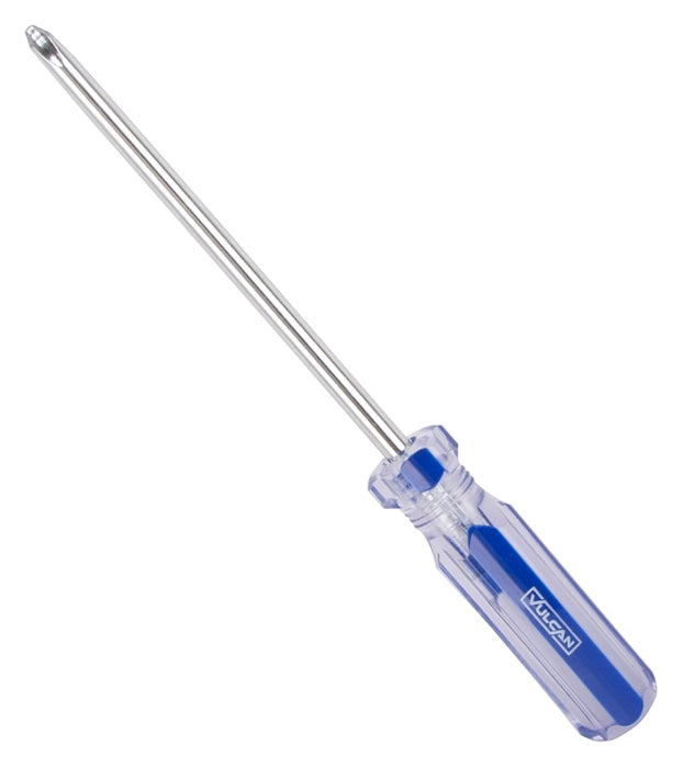 Vulcan TB-SD10 Screwdriver, 3 Drive, Phillips Drive, 9-3/4 in OAL, 6 in L Shank, Plastic Handle