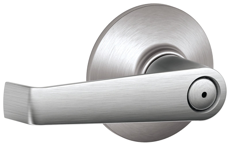 Schlage F Series F40 ELA 626 Privacy Lever, Mechanical Lock, Satin Chrome, Metal, Residential, 2 Grade