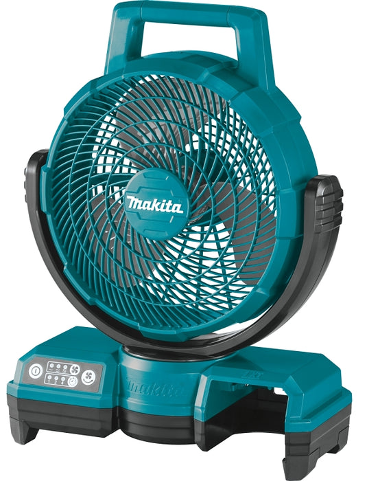 Makita DCF203Z Fan, Tool Only, 18 V, 290 cfm Air, 3-Speed, Includes: TE00000170 AC Adapter