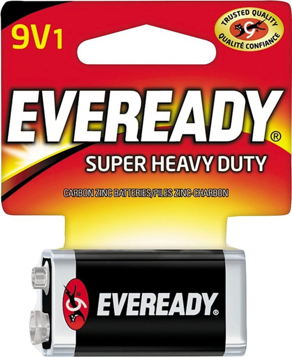 Eveready Gold 1222SW Battery, 9 V Battery, 400 mAh, Zinc, Manganese Dioxide