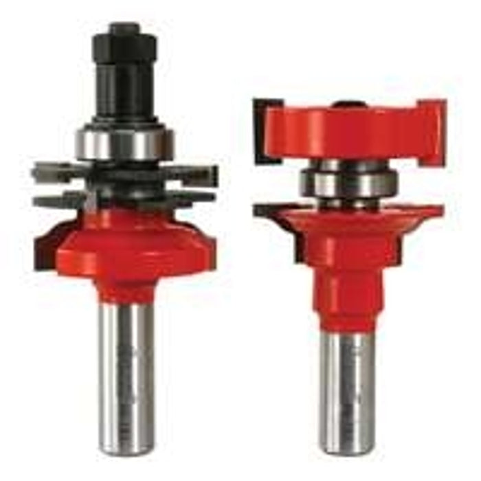 Freud 99-761 Router Bit Set, 3-3/4 in OAL, 1/2 in Dia Shank, Carbide, For: 99-861 Adjustable Rail and Stile Bit