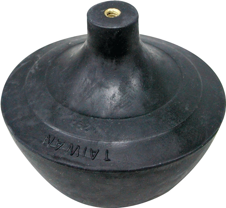 ProSource PMB-198 Toilet Tank Ball, #6-32UNC Rod, Rubber, Black