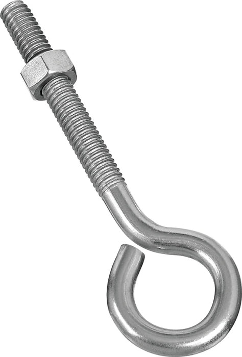 National Hardware N221-598 Eye Bolt, 1/4-20 Thread, 1-3/4 in L Thread, 0.56 in ID Dia Eye, 2.02 in L Shank