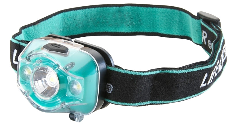 Dorcy 41-3913 Headlamp, AAA Battery, LED Lamp, 275 Lumens, 100 m Beam Distance, Blue/Green/Red