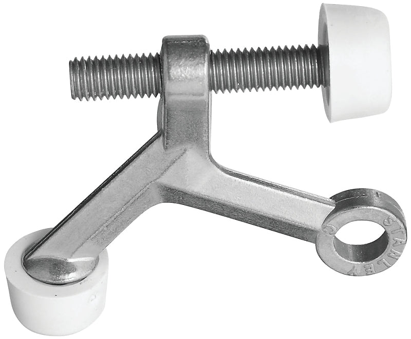 National Hardware N830-122 Hinge Pin Door Stop, Zinc, Satin Nickel