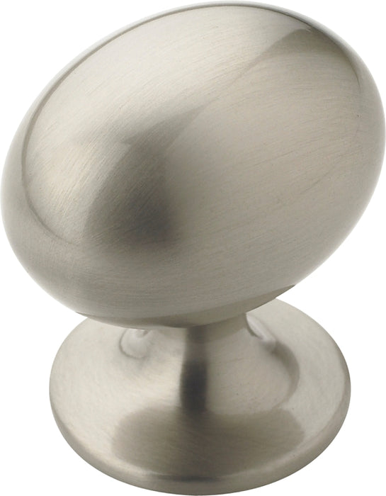 Amerock TEN53018G10 Cabinet Knob, 1-3/8 in Projection, Zinc, Satin Nickel