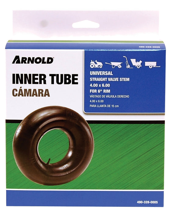 Arnold 490-328-0005 Wheelbarrow Inner Tube, 14 in, For: 6 in Rim, 4 x 6 in Tire