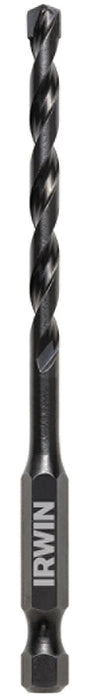 Irwin 1870543 Impact Drill Bit, 3/16 in Dia, 4 in OAL, 1-Flute, 1/4 in Dia Shank, Hex Shank