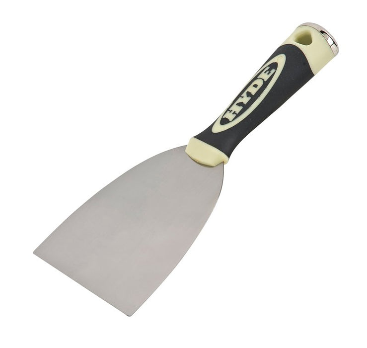 Hyde Pro Project 06571 Joint Knife, 4 in W Blade, 4 in L Blade, Carbon Steel Blade, Flexible Blade