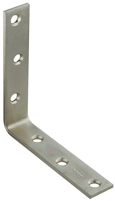 National Hardware 115BC Series N220-152 Corner Brace, 5 in L, 1 in W, 4.94 in H, Steel, Zinc, 0.16 Thick Material