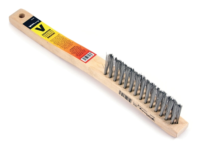 Forney 70523 Scratch Brush, 0.014 in L Trim, Stainless Steel Bristle