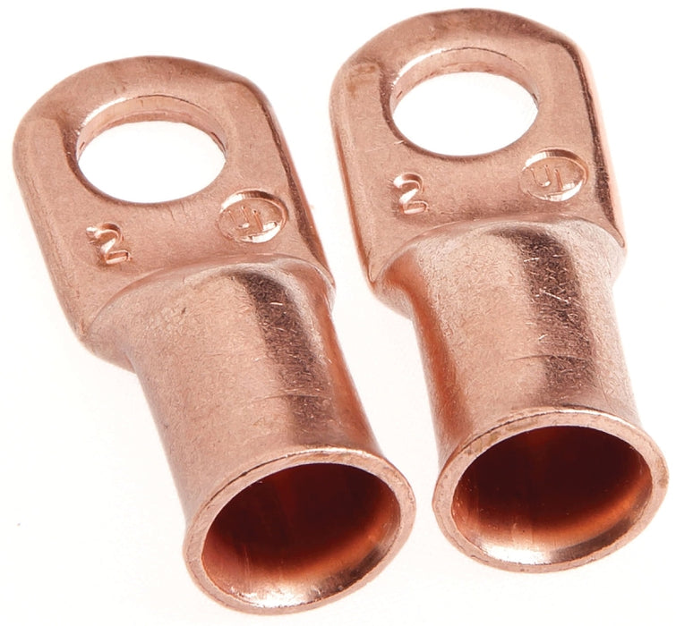 Forney 60094 Cable Lug, For: #2 Cable, 5/16 in Stud, #2 Wire, Copper