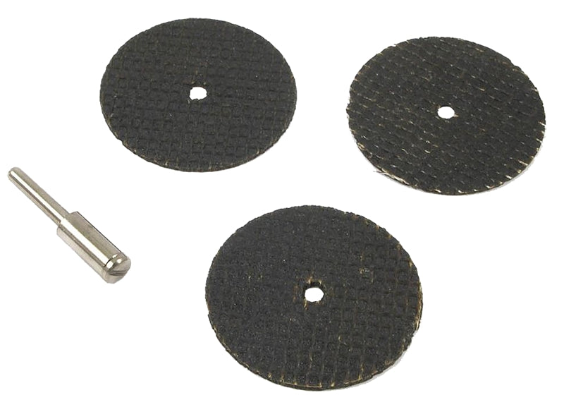 Forney 60214 Cut-Off Wheel Kit, 1-1/2 in Dia, 1/8 in Arbor