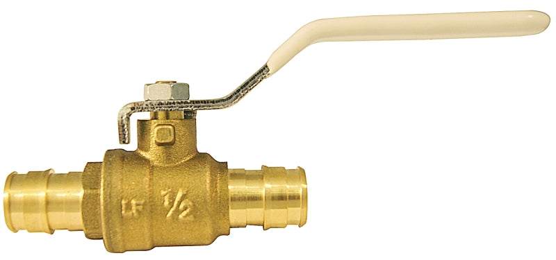 Apollo EPXV12 Ball Valve, 1/2 in Connection, Barb, 200 psi Pressure, Brass Body