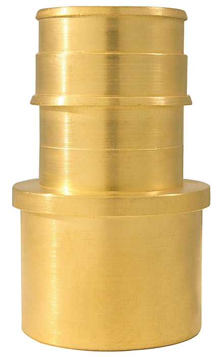 Apollo ExpansionPEX Series EPXFSA11 Pipe Adapter, 1 in, Barb x Female Sweat, Brass, 200 psi Pressure